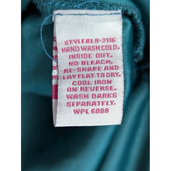 Panhandle Kimono Womens L/XL Teal Velvet Open Front Western Boho Style L8-2116 - Picture 9 of 12